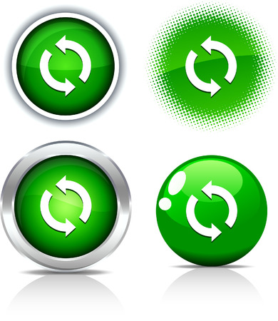   Refresh beautiful buttons. Vector illustration. のイラスト素材
