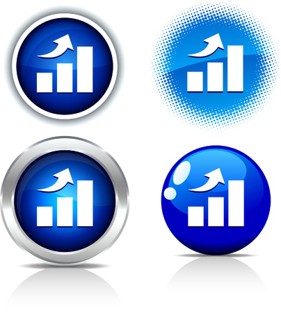    growth beautiful buttons. Vector illustration. のイラスト素材