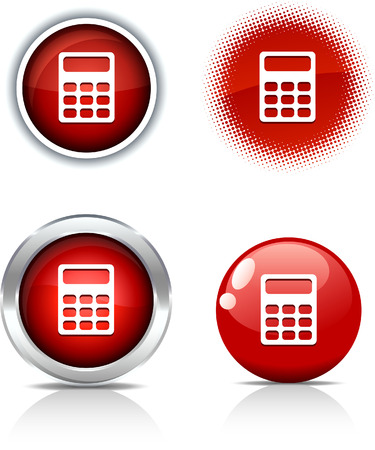   Calculate beautiful buttons. Vector illustration. のイラスト素材