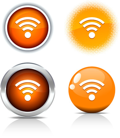   Rss beautiful buttons. Vector illustration.のイラスト素材