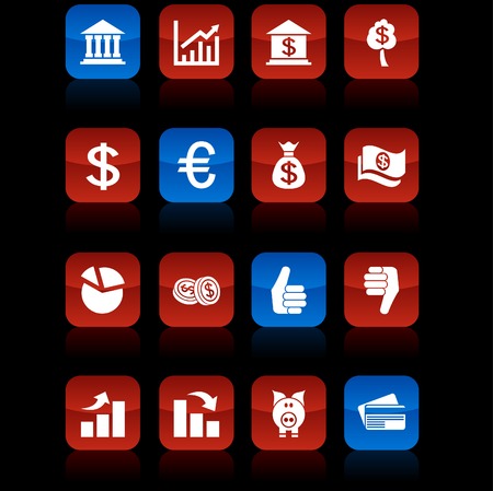 MOney  button set. Vector illustration. のイラスト素材