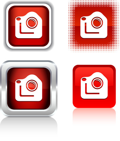Photo  square buttons. Vector illustration. のイラスト素材