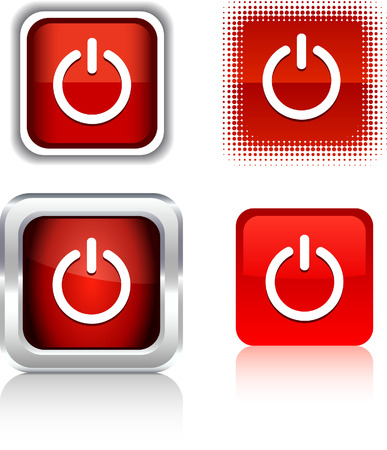  Switch  square buttons. Vector illustration.のイラスト素材