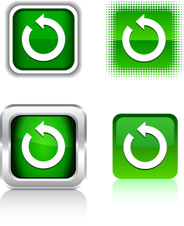 Refresh  square buttons. Vector illustration. のイラスト素材