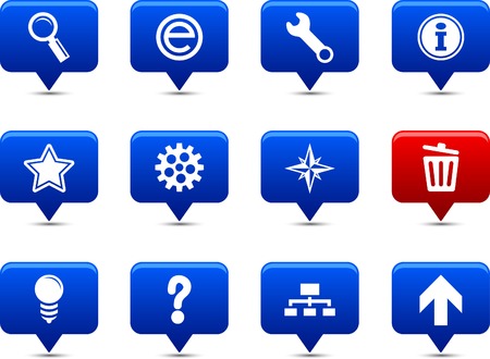 web button set. Vector illustration.のイラスト素材