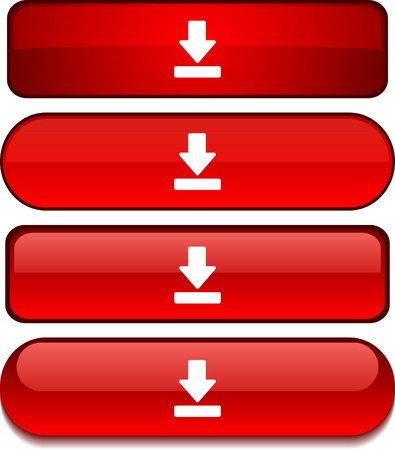  Download   web buttons. Vector illustration. のイラスト素材