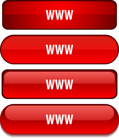  WWW  web buttons. Vector illustration. のイラスト素材