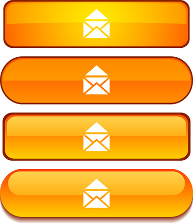  e-mail  web buttons. Vector illustration. のイラスト素材