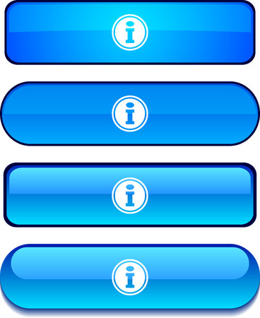 Info   web buttons. Vector illustration. のイラスト素材
