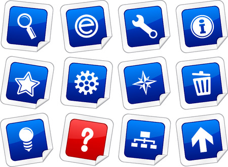 web sticker set. Vector buttons.のイラスト素材
