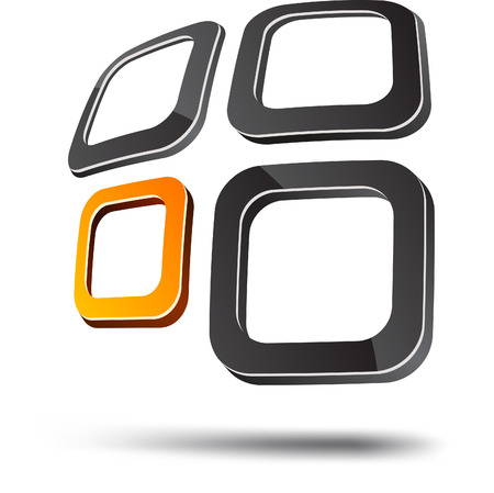 Abstract design element. Vector illustration.のイラスト素材