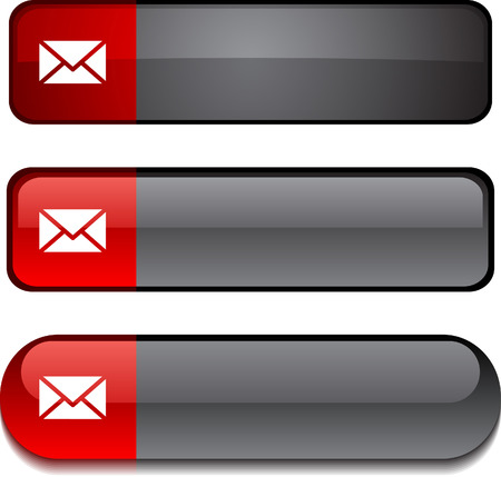 mail   web buttons. Vector illustration. のイラスト素材