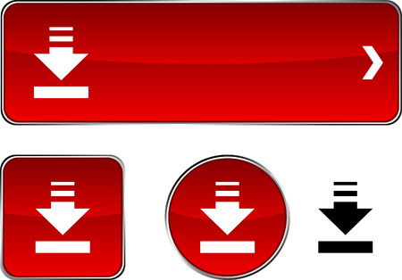  Download  web buttons. Vector illustration. のイラスト素材