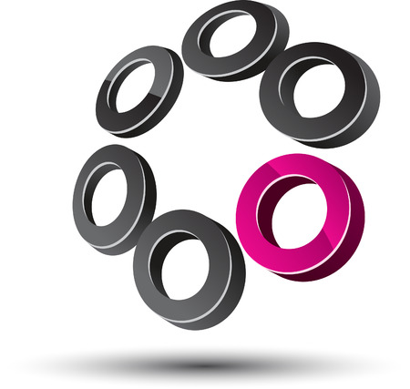 Abstract design element. Vector illustration.のイラスト素材