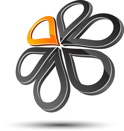 Abstract design element. Vector illustration.のイラスト素材