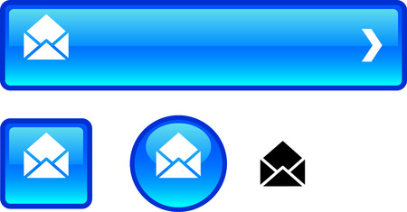 e-mail web buttons. Vector illustration.のイラスト素材
