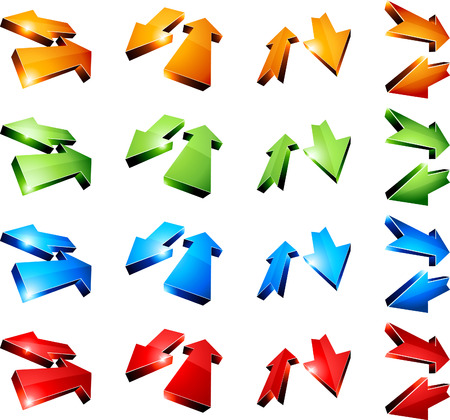 Set of return arrows. Vector. のイラスト素材