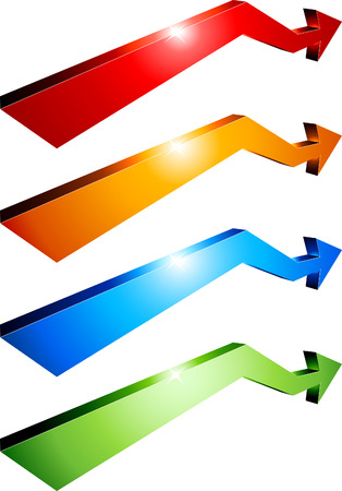 Set of arrows. Vector illustration. のイラスト素材