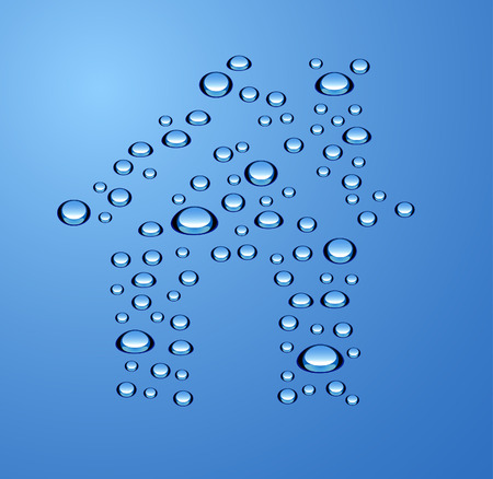 Blue water Home. のイラスト素材