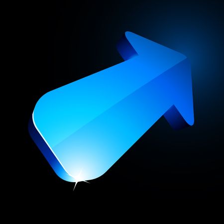 3D blue arrows. のイラスト素材