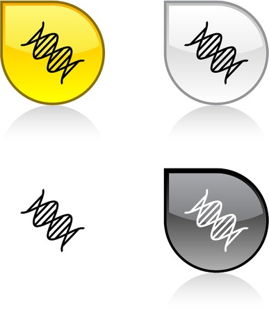 DNA glossy drop vibrant buttons. のイラスト素材