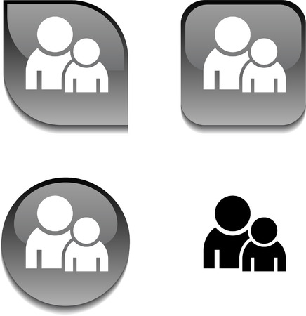 Forum glossy vibrant web buttons. のイラスト素材