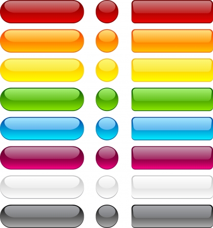 Blank web bubble buttons. Blank web bubble buttons.