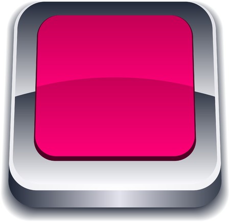 Blank 3d magenta button.  のイラスト素材