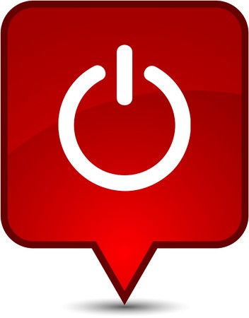 Switch glossy speech square icon. のイラスト素材