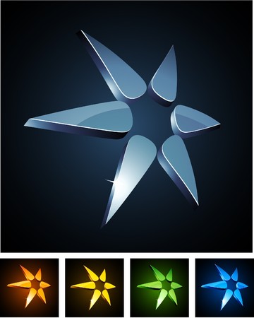   illustration of star shiny symbols.のイラスト素材