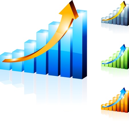   3d diagrams. のイラスト素材