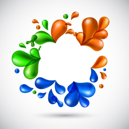 illustration of liquid multicolor backdrop.のイラスト素材