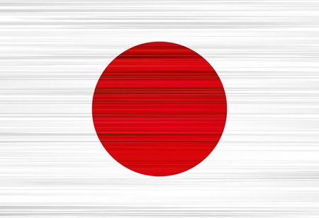 Vector illustration of national japanese flag. のイラスト素材