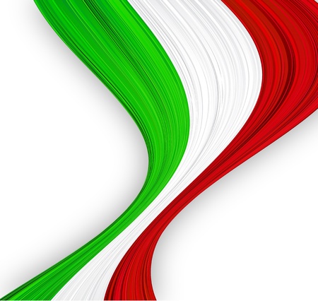 illustration of national Italian flag. のイラスト素材