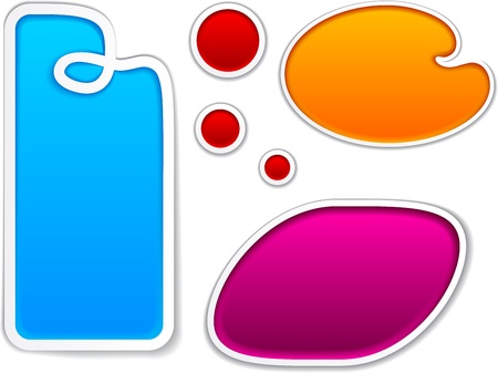  illustration of blank notice frames for any text. のイラスト素材
