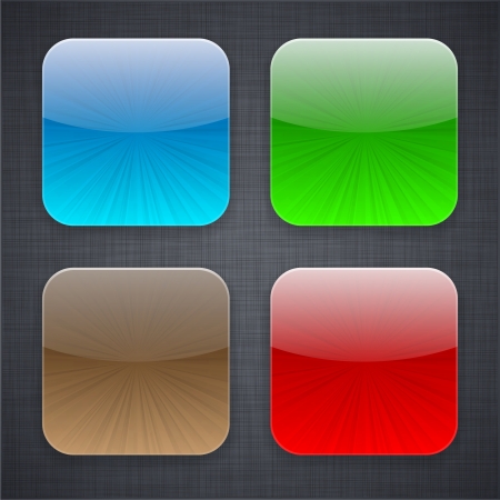 illustration of high-detailed apps icon templates. のイラスト素材