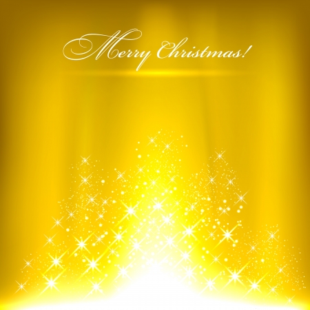 Glowing yellow background with stars のイラスト素材