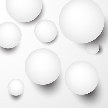 Vector abstract background composed of white paper balls  Eps10  のイラスト素材