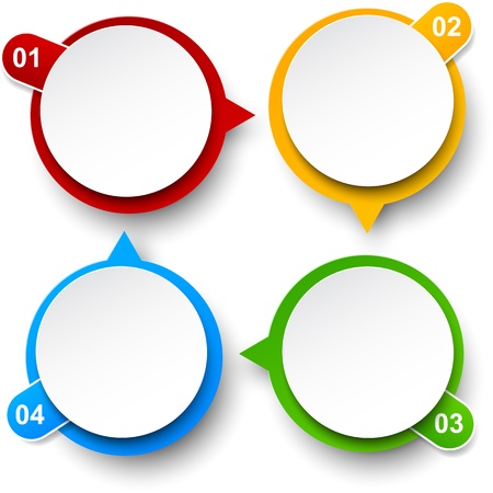 Vector illustration of circulation infographics template design  Eps10のイラスト素材