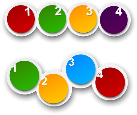  illustration of paper infographics template design.  のイラスト素材