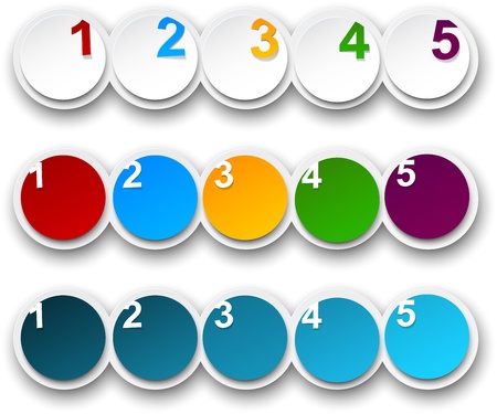 illustration of paper infographics template design. のイラスト素材