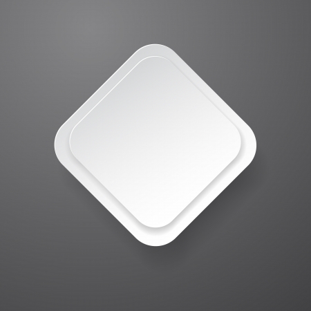 Vector abstract white paper rectangular note over grey. Eps10. のイラスト素材