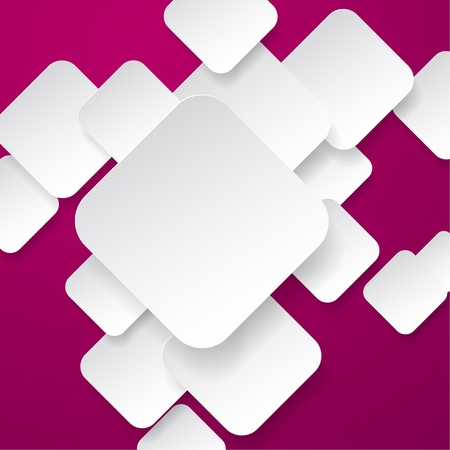 Vector abstract background composed of white paper notes. Eps10. のイラスト素材