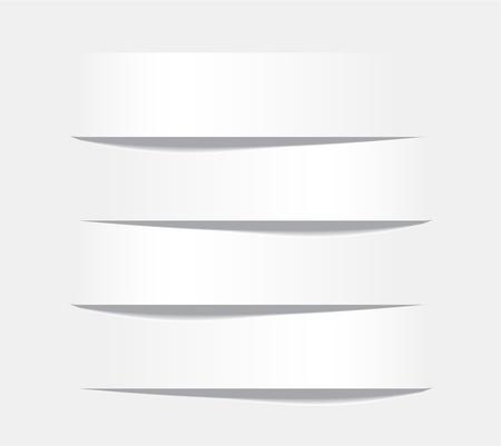 Vector illustration of white paper infographics template design.のイラスト素材