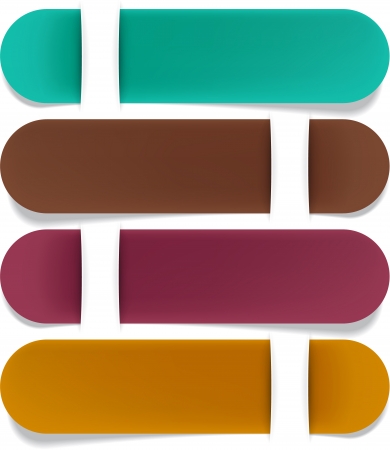 Vector illustration of paper infographics template designのイラスト素材