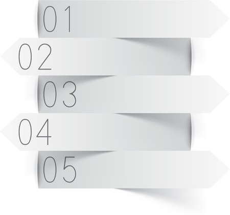 illustration of white paper infographics template designのイラスト素材