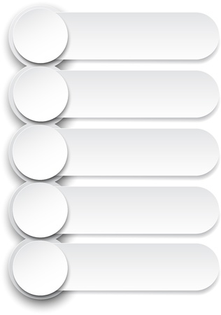 illustration of infographics paper template design. のイラスト素材
