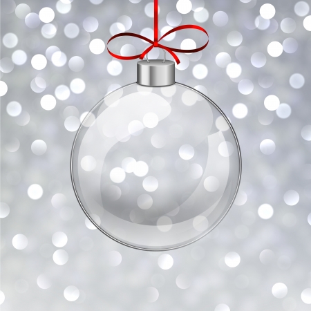 Silver defocused background. Bright bokeh. Glass ball. のイラスト素材