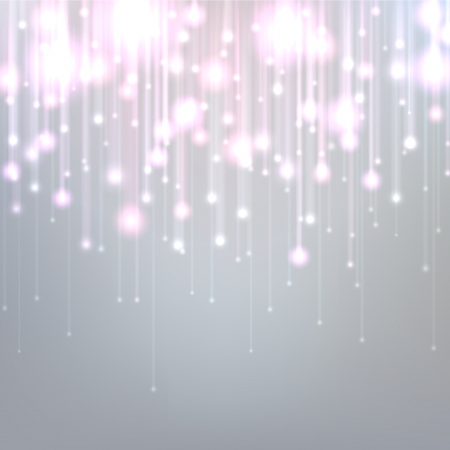 Silver defocused background with brigth sparkles. Vector illustration.  のイラスト素材