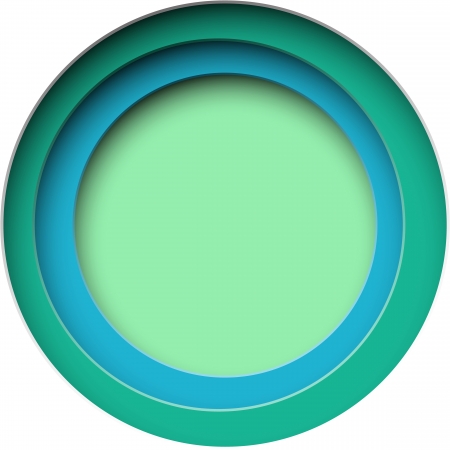 Vector illustration of color paper notched out round bubbles. Eps10. 
のイラスト素材